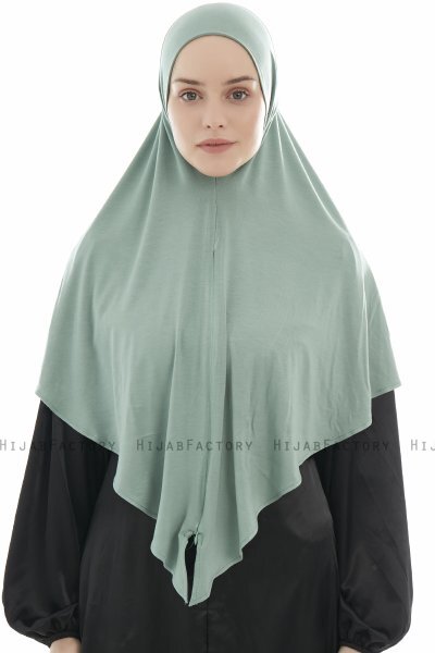 Ajda - Green Zipper Hijab