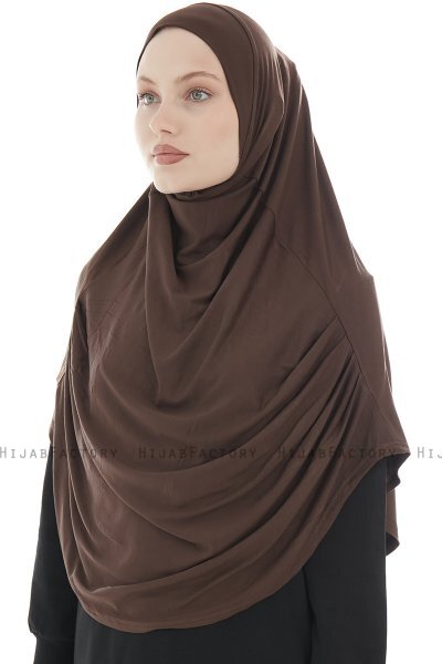 Roxelana - Brown Long Al Amira Hijab