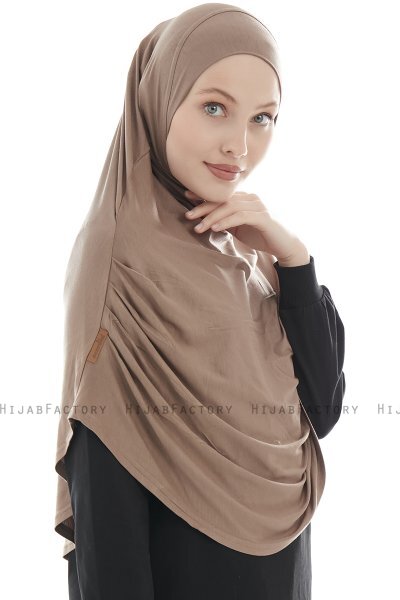 Roxelana - Dark Taupe Long Al Amira Hijab