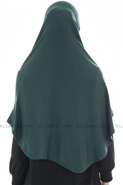 Roxelana - Dark Green Long Al Amira Hijab