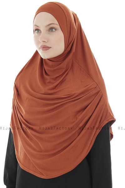 Roxelana - Brick Red Long Al Amira Hijab