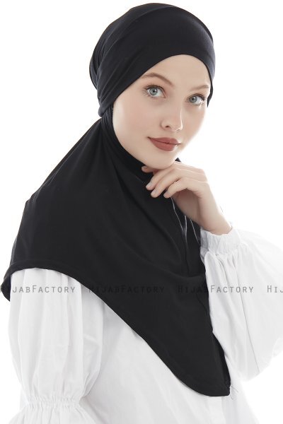 Sefa - Black One-Piece Al Amira Hijab