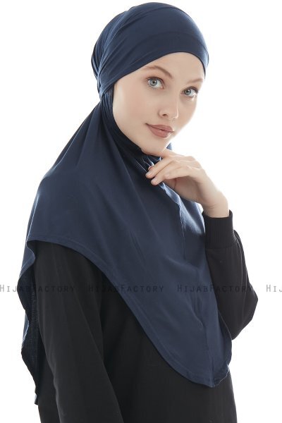 Sefa - Navy Blue One-Piece Al Amira Hijab
