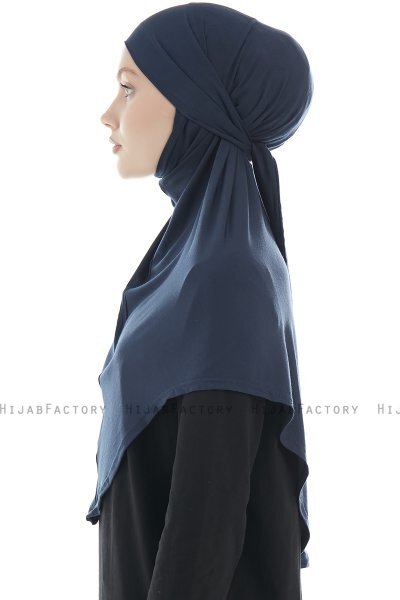 Sefa - Navy Blue One-Piece Al Amira Hijab