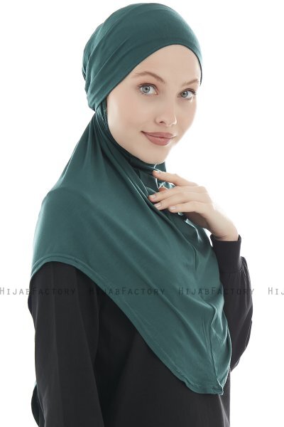 Sefa - Dark Green One-Piece Al Amira Hijab