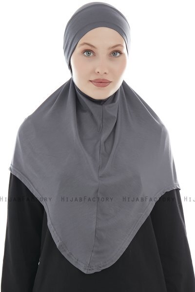 Sefa - Dark Grey One-Piece Al Amira Hijab