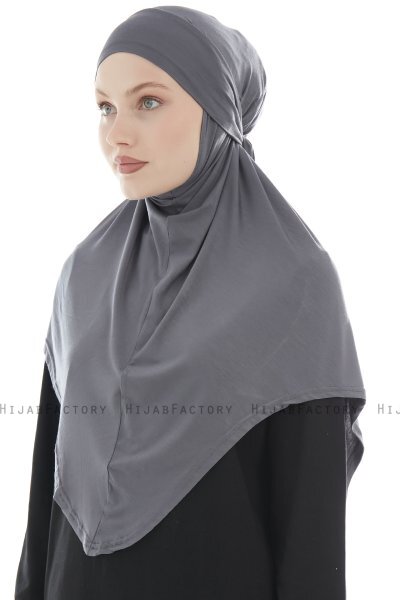 Sefa - Dark Grey One-Piece Al Amira Hijab