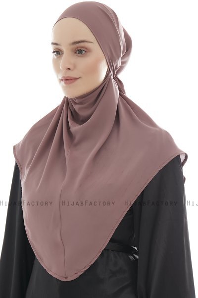 Ebrar - Plum Crepe Chiffon Al Amira Hijab