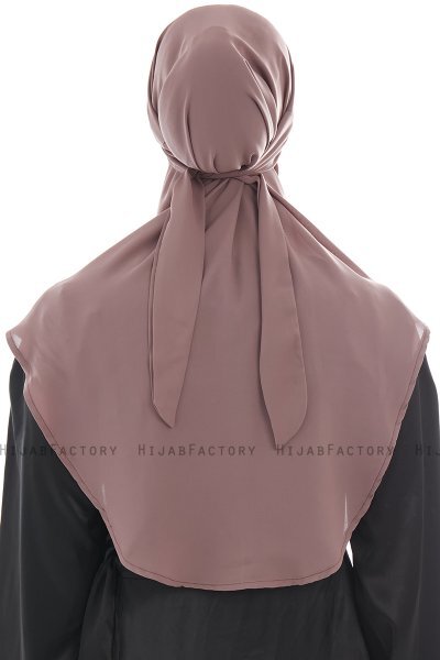 Ebrar - Plum Crepe Chiffon Al Amira Hijab