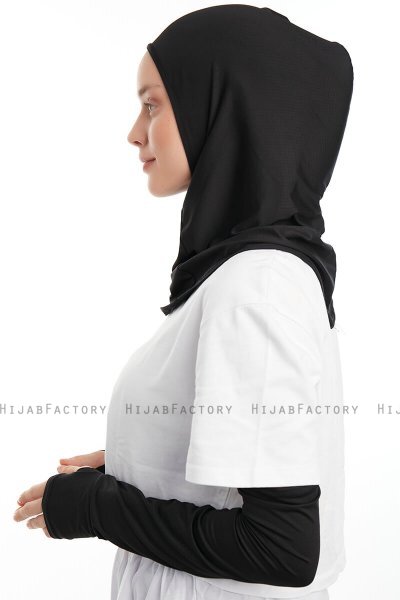 Bayda - Black Pro Sport Hijab Set