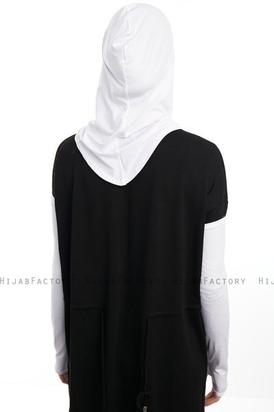 Bayda - White Pro Sport Hijab Set