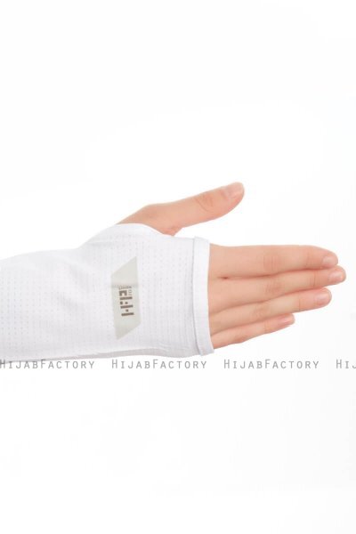 Bayda - White Pro Sport Hijab Set