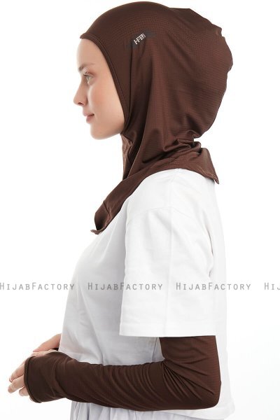Bayda - Brown Pro Sport Hijab Set