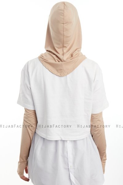 Bayda - Light Taupe Pro Sport Hijab Set