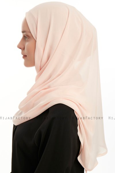 Eylem - Apricot One Piece Chiffon Hijab