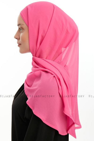 Sahar - Fuchsia One Piece Chiffon Hijab