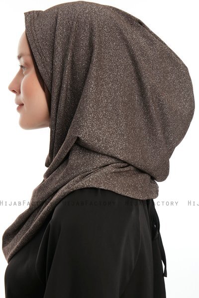 Taliah - Brown One Piece Hijab