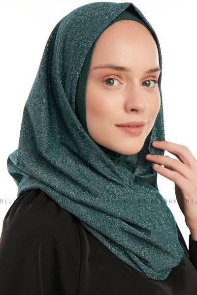 Taliah - Dark Green One Piece Hijab