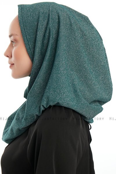 Taliah - Dark Green One Piece Hijab