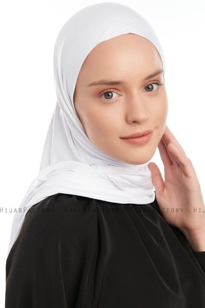 Vesile - White One-Piece Hijab