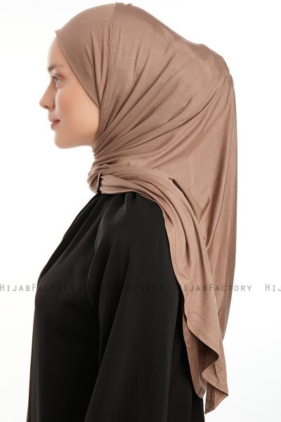 Vesile - Dark Taupe One-Piece Hijab