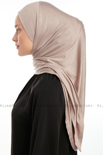 Vesile - Stone Grey One-Piece Hijab
