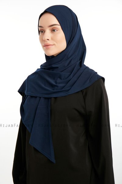 Nermin - Navy Blue Sandy Scarfs Hijab