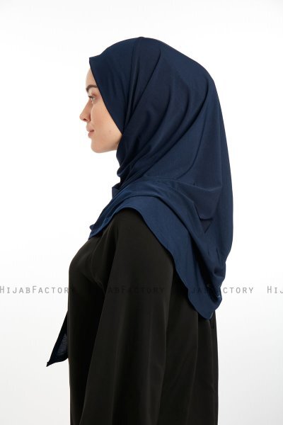 Nermin - Navy Blue Sandy Scarfs Hijab