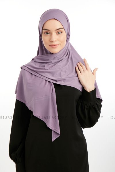 Nermin - Dark Purple Sandy Scarfs Hijab