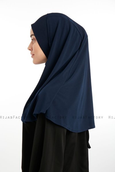 Ilay - Navy Blue Sandy Turban Hijab