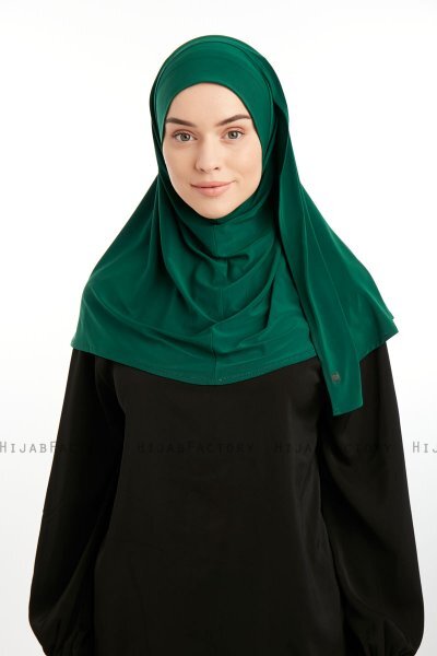 Ilay - Dark Green Sandy Turban Hijab