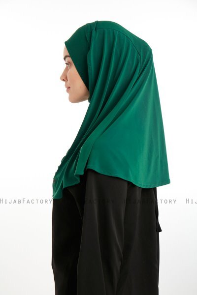 Ilay - Dark Green Sandy Turban Hijab