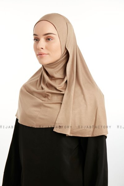 Feriha - Dark Taupe Viscose Turban Hijab