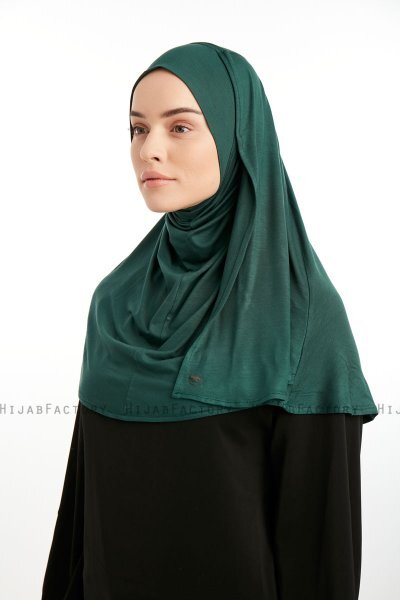 Feriha - Dark Green Viscose Turban Hijab