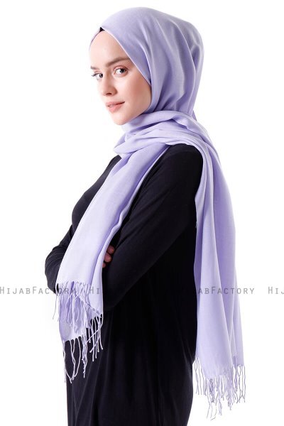Demet - Light Purple Pashmina Hijab