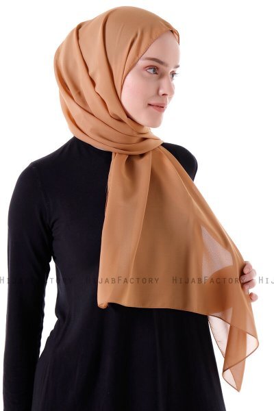 Hadise - Mustard Chiffon Hijab