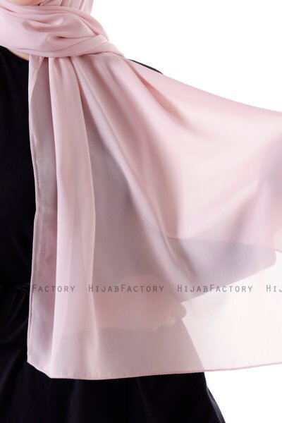 Hadise - Dusty Pink Chiffon Hijab