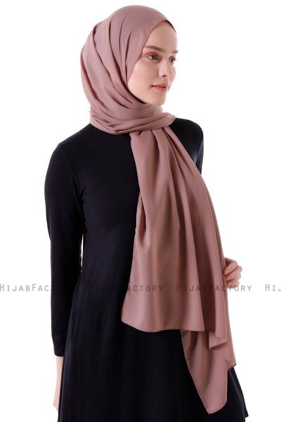 Hadise - Light Brown Chiffon Hijab