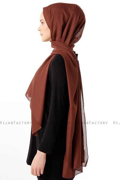 Hadise - Brown Chiffon Hijab