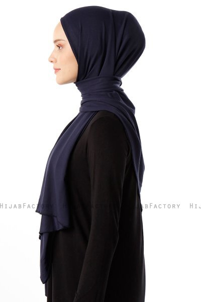 Neylan - Navy Blue Basic Jersey Hijab