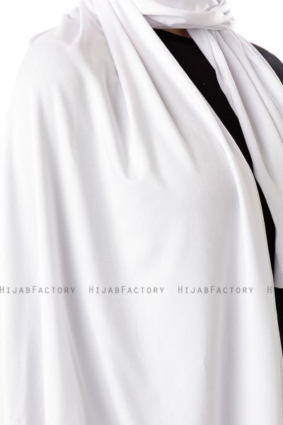 Neylan - White Basic Jersey Hijab