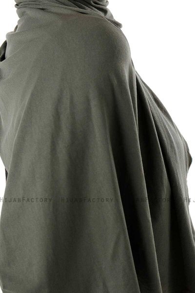 Neylan - Dark Khaki Basic Jersey Hijab