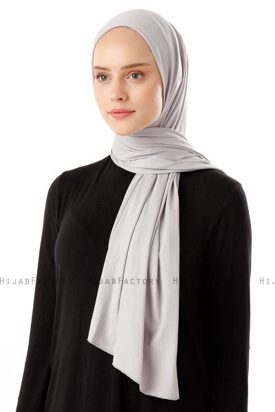 Neylan - Light Grey Basic Jersey Hijab
