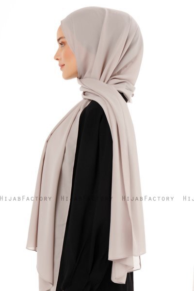 Esra - Grey Chiffon Hijab