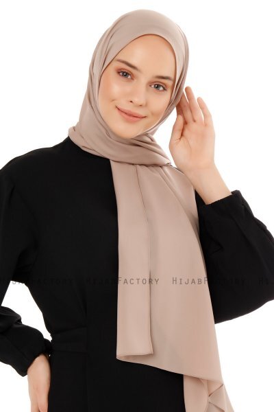 Esra - Light Taupe Chiffon Hijab