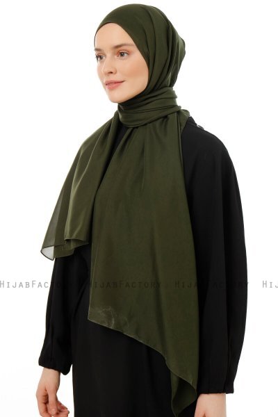 Esra - Khaki Chiffon Hijab