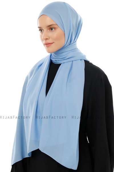 Esra - Light Blue Chiffon Hijab