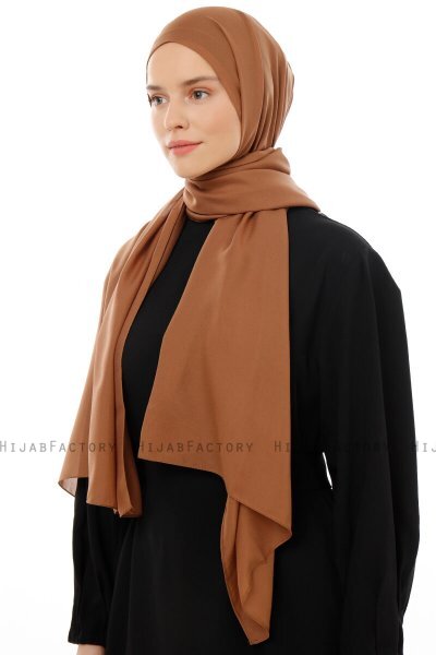 Esra - Light Brown Chiffon Hijab