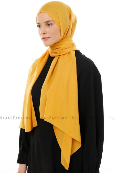 Esra - Mustard Chiffon Hijab