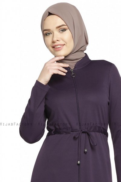 Emine - Purple Abaya - Miss Cazibe